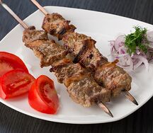 Шашлык из телятины с курдюком