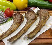 Шашлык из бараньей корейки