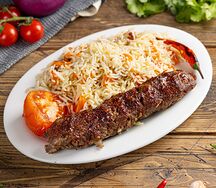 Люля-кебаб с рисом