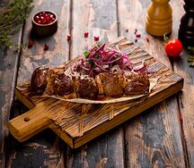 Шашлык из бараньей печени