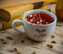 Лавандовый чай с черникой и апельсином