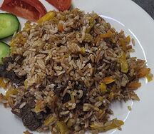 Плов красный рис