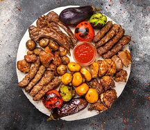 Сет Баранина и телятина с овощами 