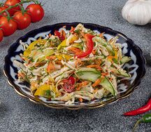 Салат с капустой и сладким перцем