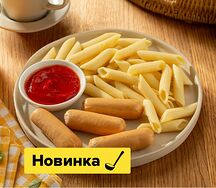Сосиски с макаронами