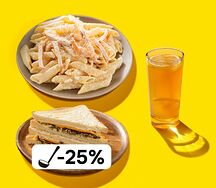 Ужин с пастой Альфредо