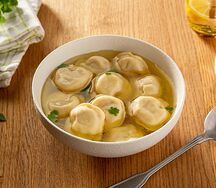 Пельмени с говядиной и зеленью