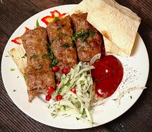 Люля-кебаб из говядины и свинины