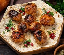 Молодой картофель с курдюком