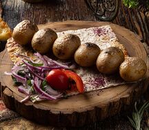 Картофель молодой в тандыре 