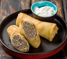 Блинчики с мясом