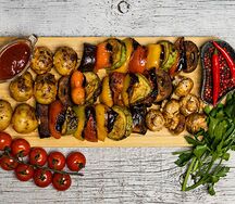 Сет Шампиньоны и картофель на мангале