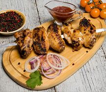 Шашлык из куриных крыльев