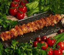 Шашлык из баранины с курдюком