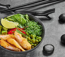 Поке с креветкой панко