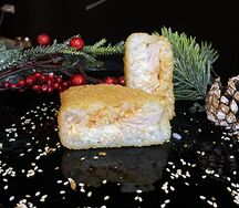 Онигири в темпуре с курицей