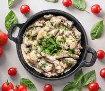 Бефстроганов с грибами