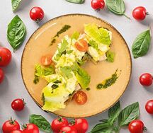 Брускетта с ветчиной и сыром
