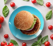 Чизбургер с куриной котлетой