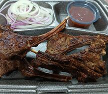 Шашлык из бараньей корейки