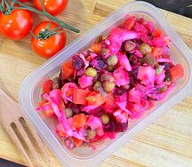 Винегрет с квашеной капустой