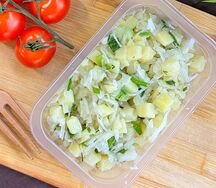 Салат картофельный с квашеной капустой
