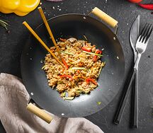 Рис чесночный с овощами