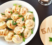 Пельмени с говядиной и курочкой