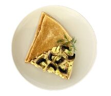 Блин с картофелем и грибами