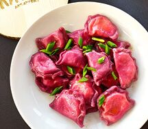 Пельмени с семгой и сливочным сыром