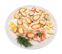 Салат Цезарь с курочкой