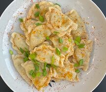 Пельмени с картошечкой и зеленью