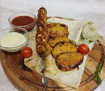 Вегетарианский ланч с грибами