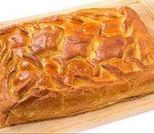 Пирог с палтусом и сыром