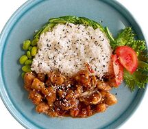 Курочка в соусе терияки с рисом гохан