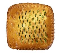 Пирог с зеленым луком и яйцом