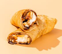 Блин с бананом и шоколадом