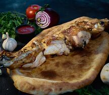 Шашлык из куриного бедра на кости