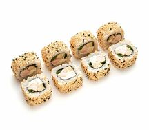 Ролл с курицей в кунжуте