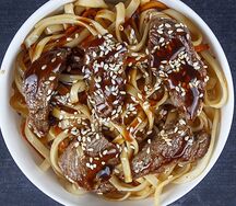 Wok с говядиной