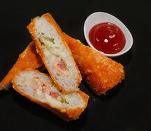 Жареный конвертик с семгой