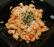 Гохан с мясом