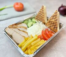 Шаурма на тарелке