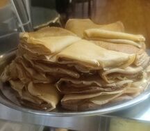 Блины без начинки с маслом
