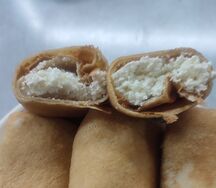 Блины, фаршированные сладким творогом