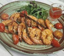 Креветки жареные