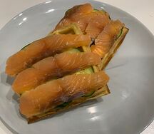 Венские вафли с лососем