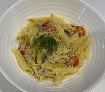 Паста с цыпленком в сливочном соусе