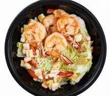 Салат Цезарь с креветками