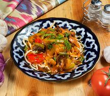 Лагман уйгурский с бараниной